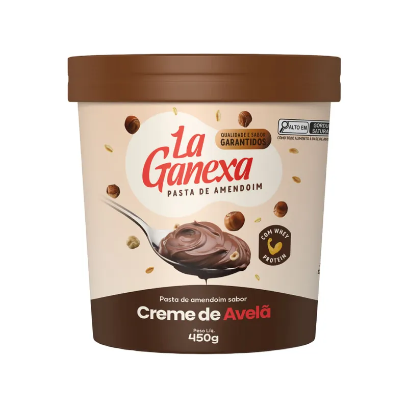 Pasta De Amendoim Creme De Avelã La Ganexa 450g