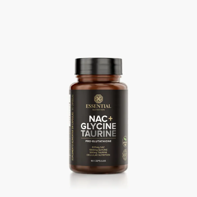 Nac Glycine Taurine Essential Nutrition 90caps