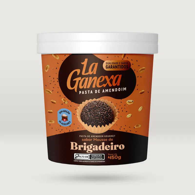 Pasta De Amendoim Brigadeiro La Ganexa 450g