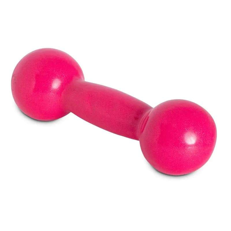 Halter Emborrachado 1Kg Ferro Fundido PVC S1-R Rosa Acte