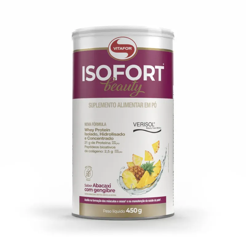 ISOFORT® BEAUTY Sabor Abacaxi c/ Gengibre 450g