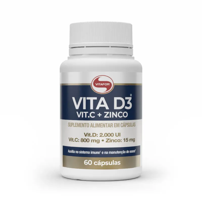 VITA D3® Vit. C + Zinco 60 Cápsulas