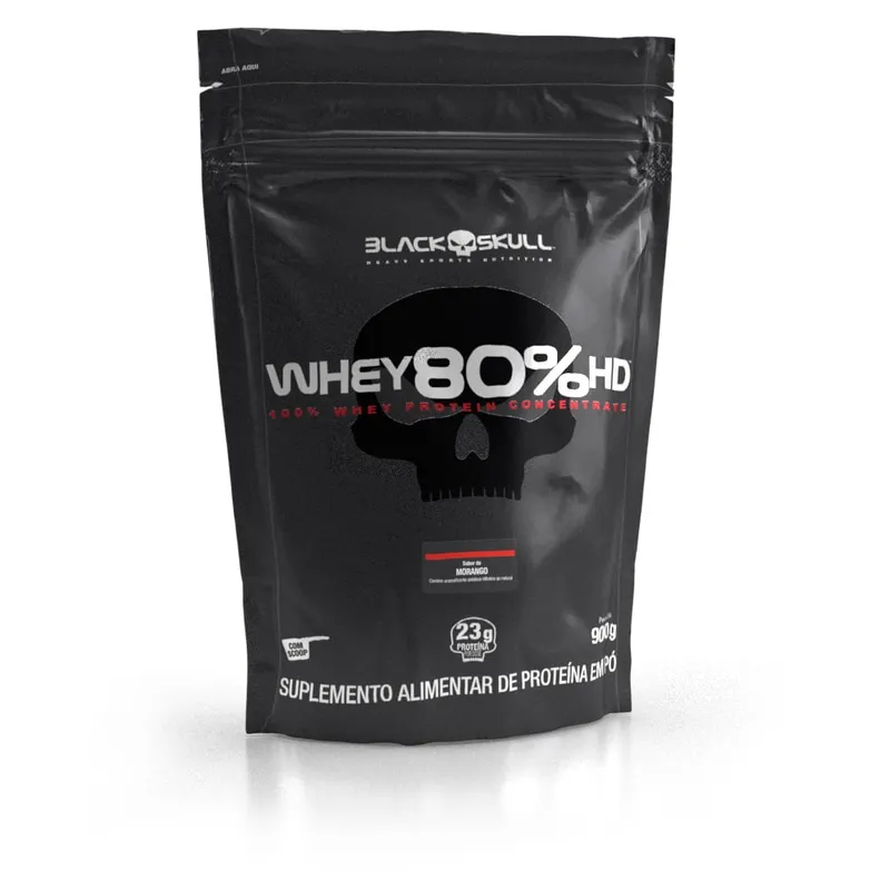 Whey Protein Concentrado 80% HD - Refil 900g