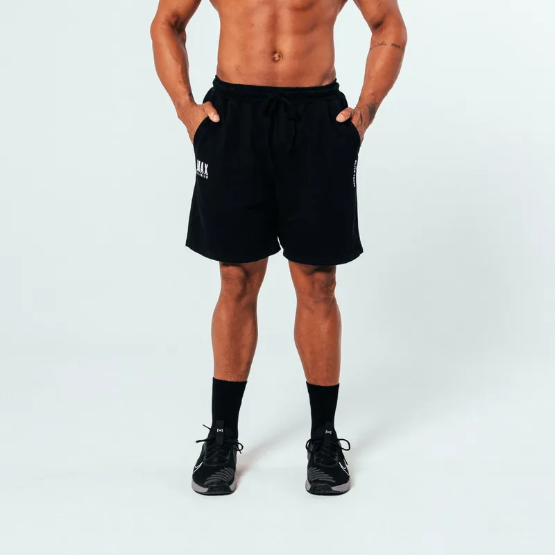 Bermuda Masculina de Moletom Premium - Preta