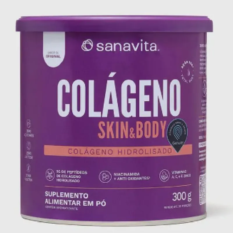 Colágeno Skin & Body Tradicional Sanavita 300g
