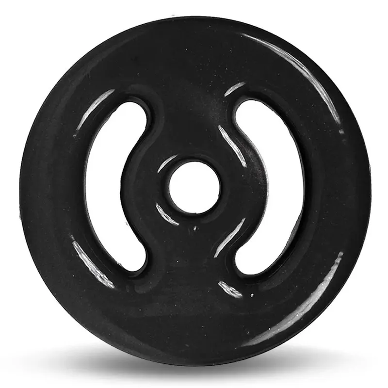 Anilha Emborrachada 1Kg Ferro Fundido PVC S23 Preto Acte