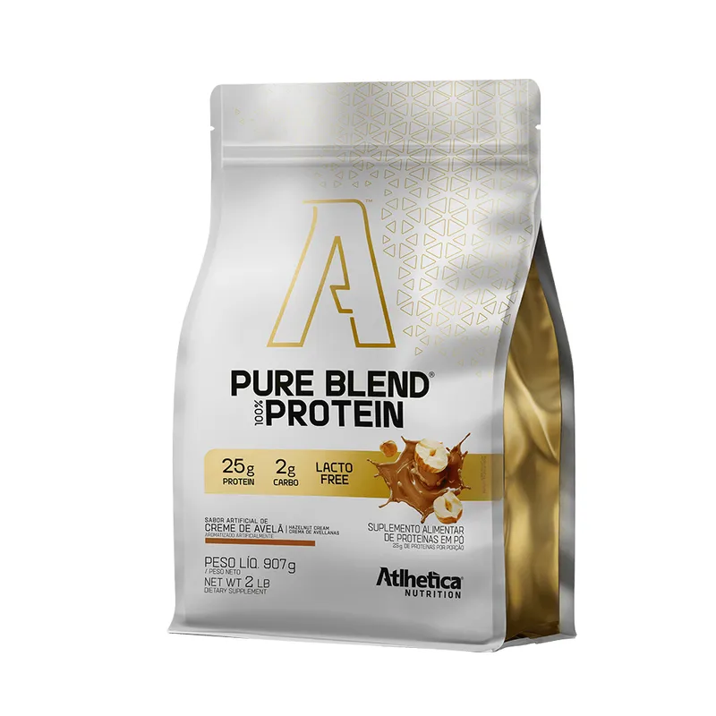 Pure Blend 100% Protein Lacto-Free (Pacote 907g) Creme de Avelã