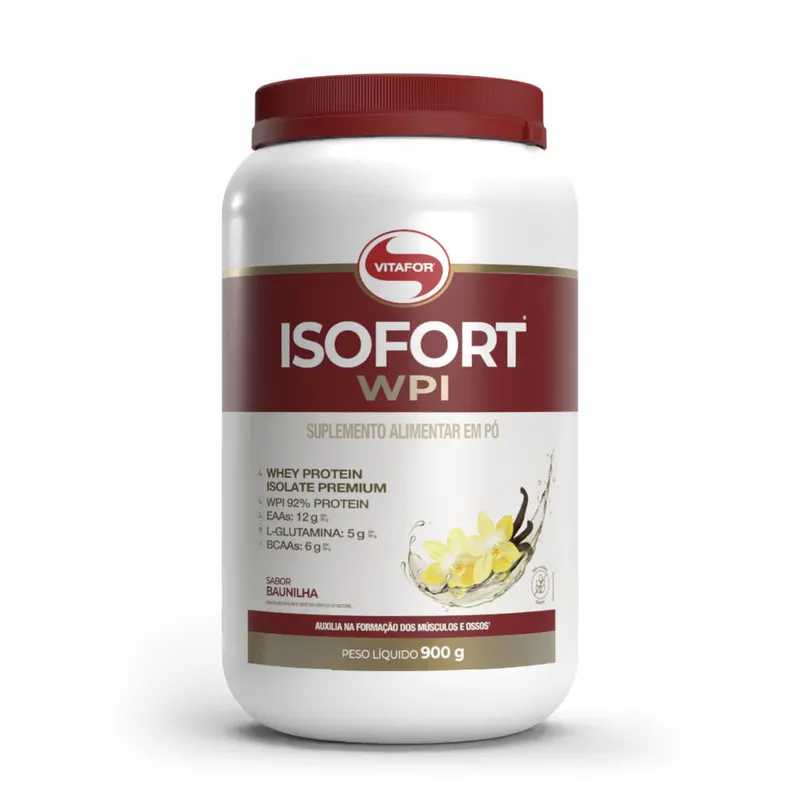 ISOFORT® WPI: Whey Protein Isolado Sabor Baunilha 900g