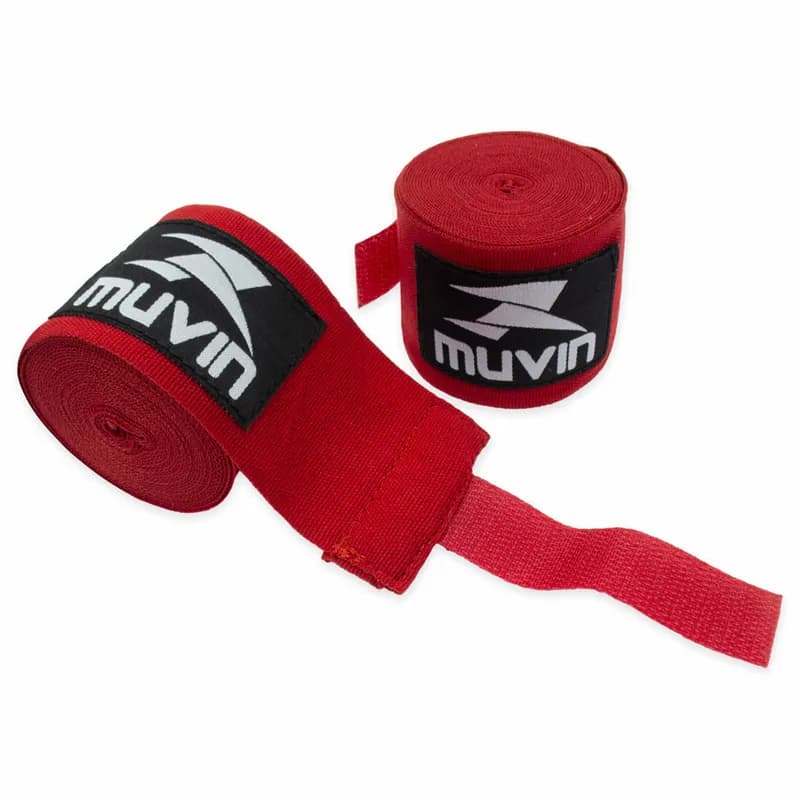 Bandagem Elástica Muvin para Lutas com Proteção de Punho e Mão – 3m Estilo Mexicano