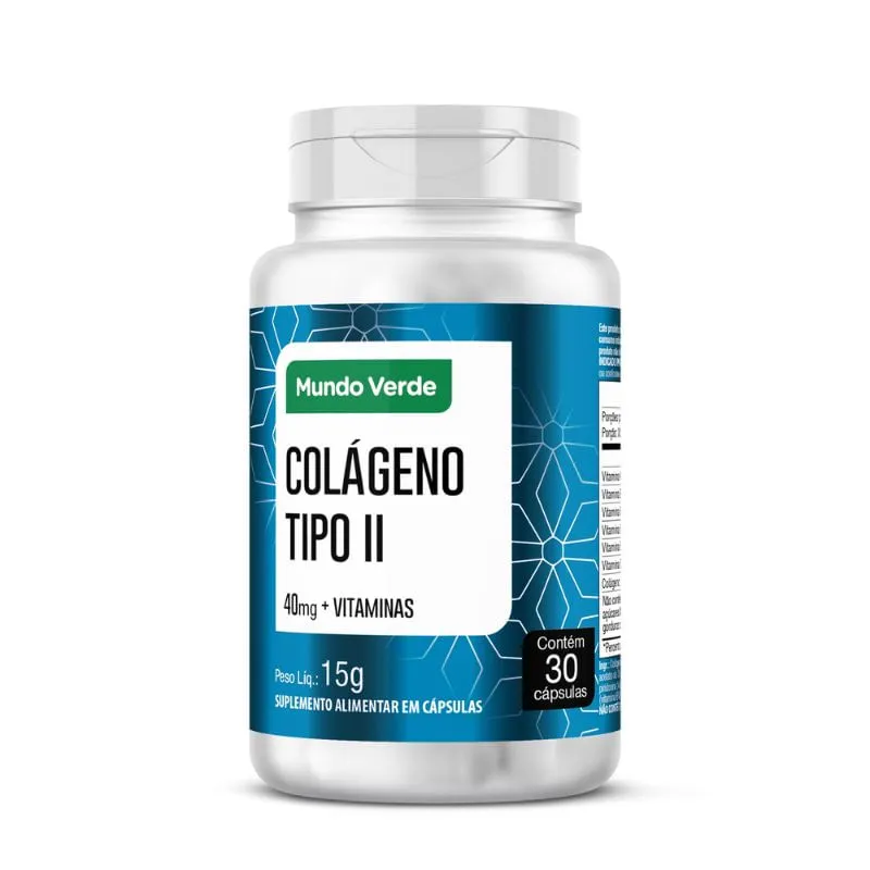Colágeno Tipo II Mundo Verde 30 Cáps