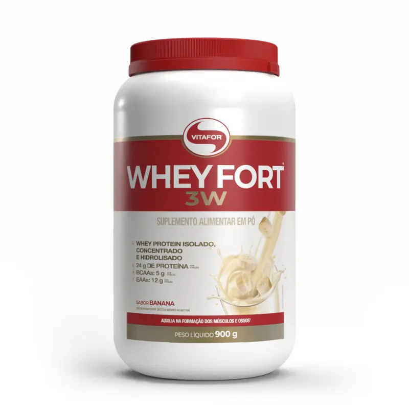 WHEY FORT® 3W Sabor Banana 900g