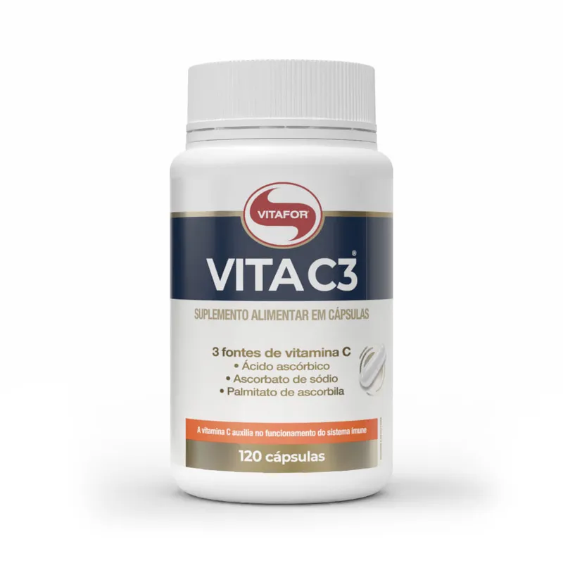 VITA C3®: Suplemento 3 Fontes de Vitamina C 120 Cápsulas