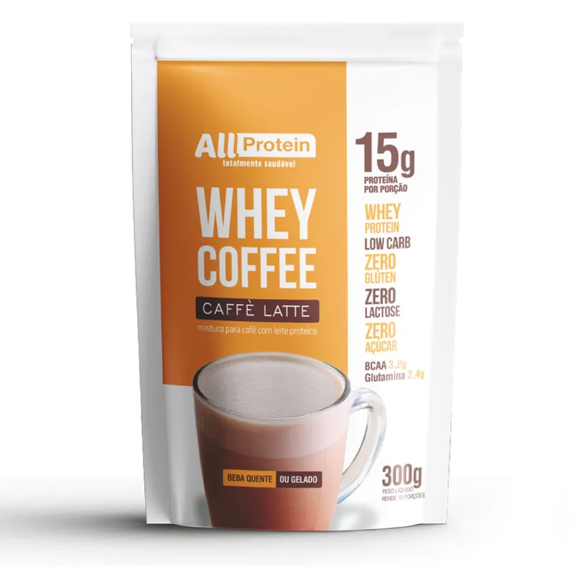 Whey Coffee Caffe Latte All Protein 300g
