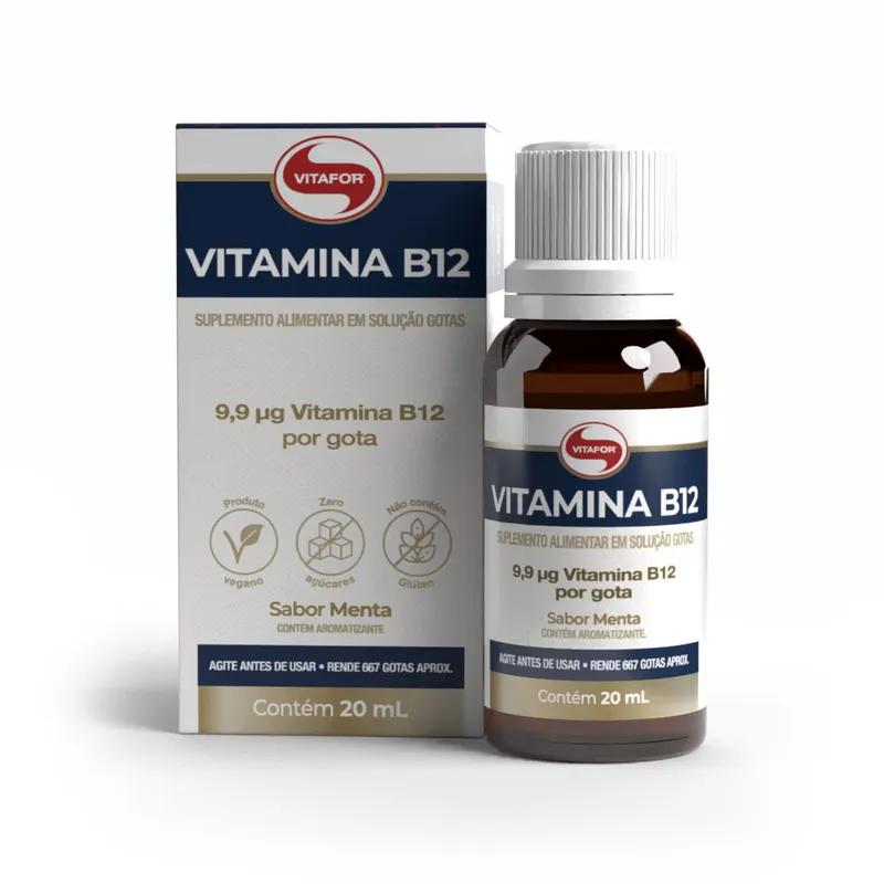 VITAMINA B12: Suplemento com Metilcobalamina 20mL