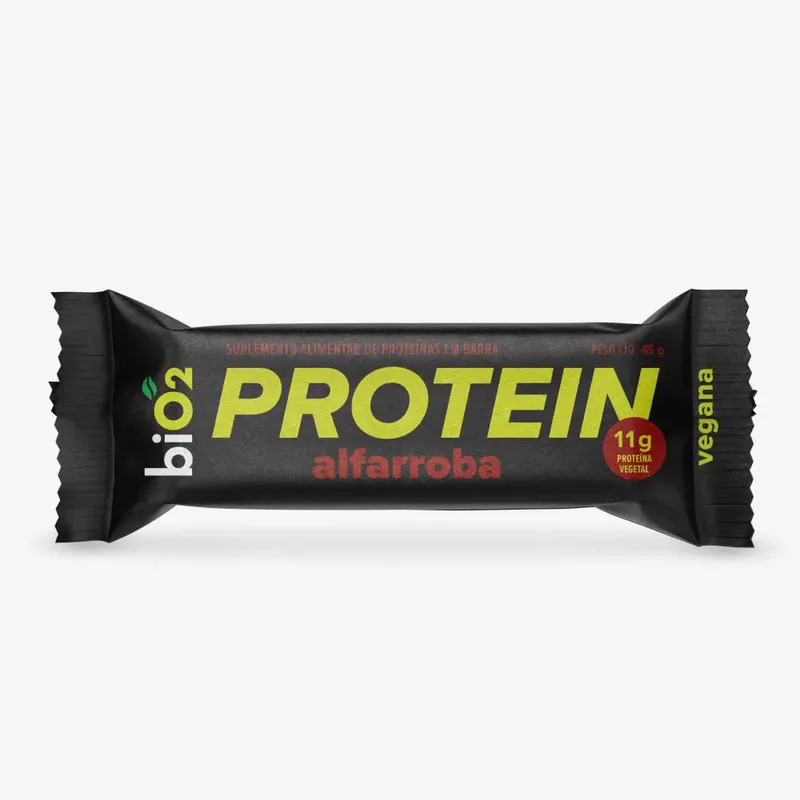 Barra de Proteína Vegana Alfarroba biO2 45g