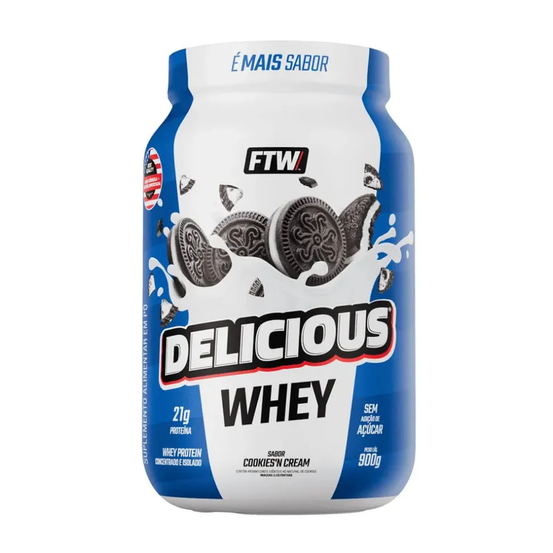 Delicious Whey Cookies'N Cream FTW 900g