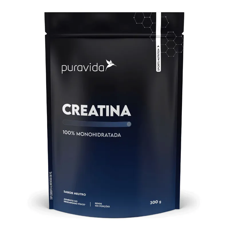 Creatina 100% Monohidratada Neutro Puravida 300g