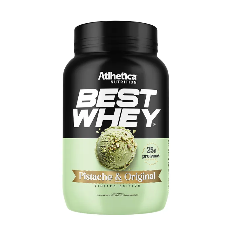 Best Whey Protein (Pote 900g) Pistache & Tradicional