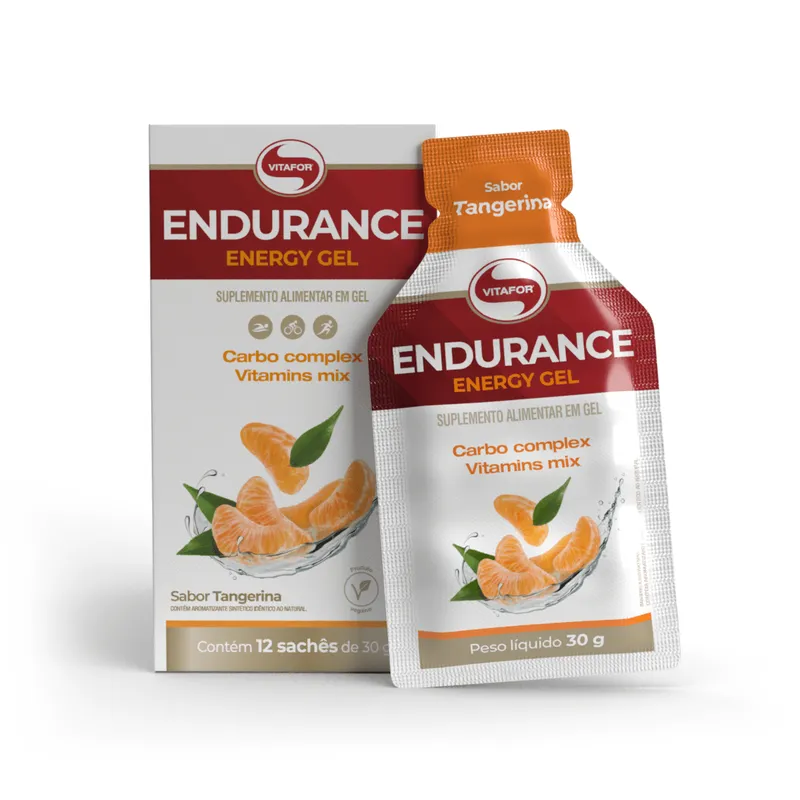 ENDURANCE ENERGY GEL Sabor Tangerina 12 Sachês 30g