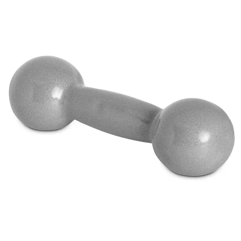Halter Emborrachado 1Kg Ferro Fundido PVC S1 Cinza Acte