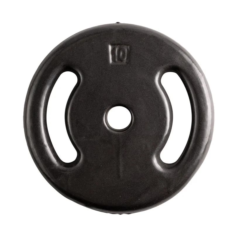 Anilha Emborrachada 10Kg Ferro Fundido PVC S26 Preto Acte