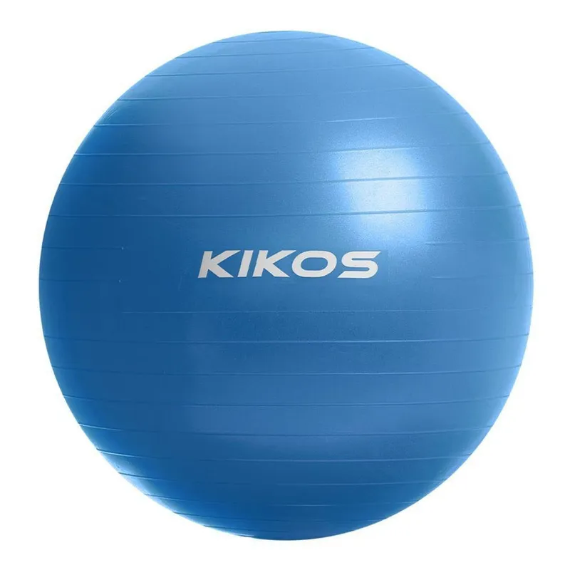 Bola de Ginástica 65cm para Pilates e Exercícios Antiestouro Superfície Rugosa Azul Kikos
