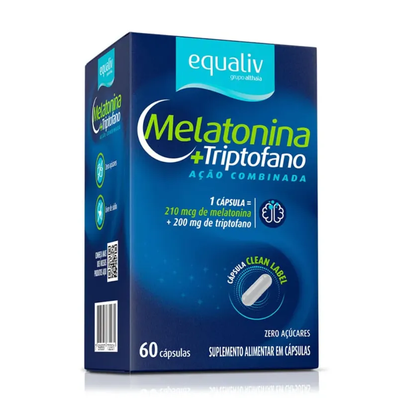 Melatonina e Triptofano Equaliv 60caps