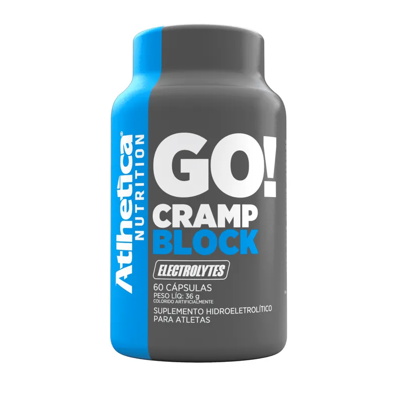 Eletrólitos GO! Cramp Block (60 Cápsulas)