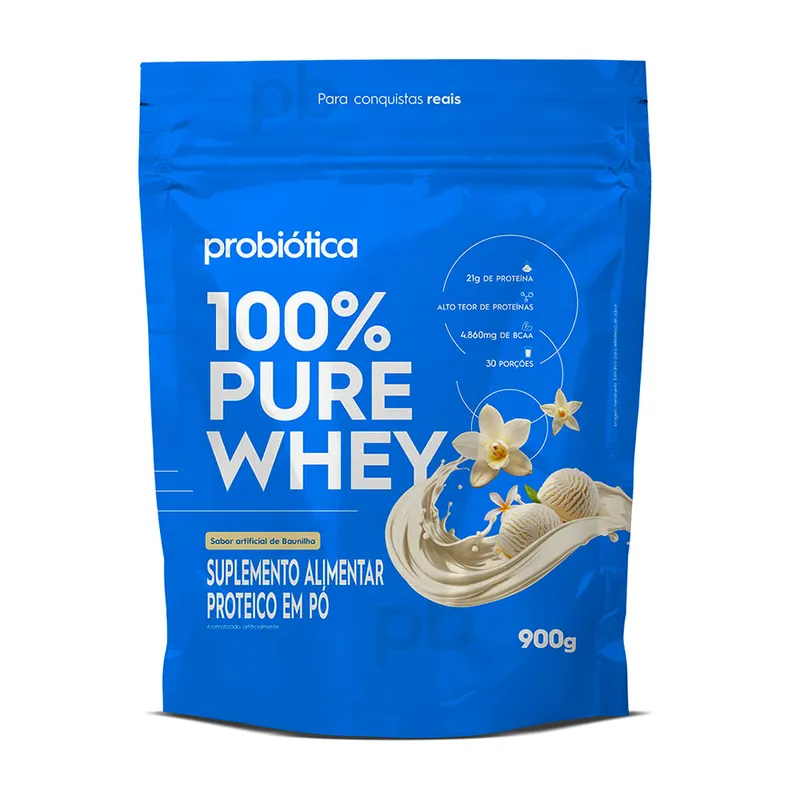 Whey Protein Concentrado 100% Pure Whey Refil 900g