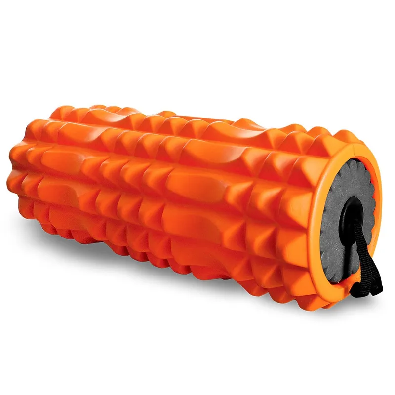Kit Rolo Massagem 33cm T226, Pilates e Yoga, laranja - Acte