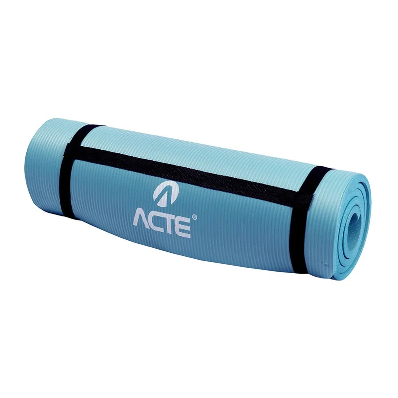 Tapete Comfort de Yoga Macio 1,80m T54, Funcional e Pilates , Azul - Acte