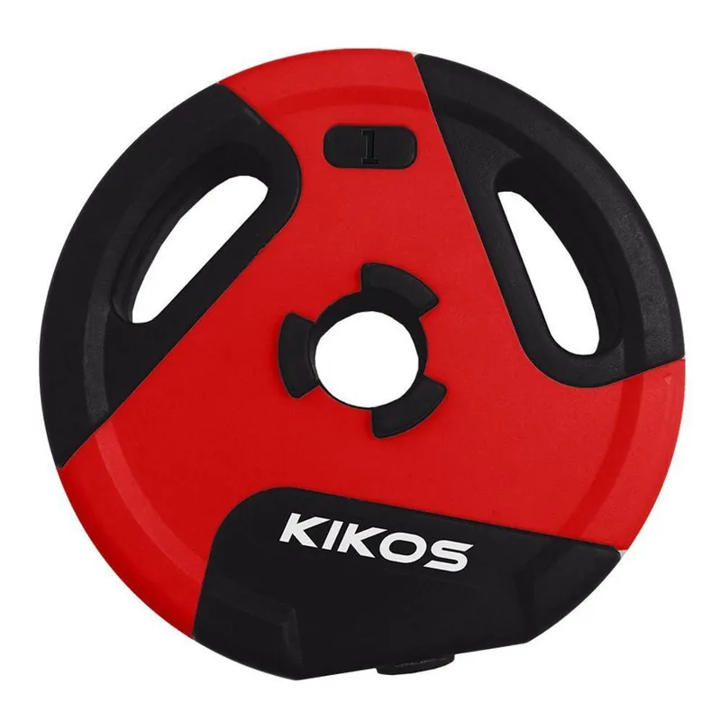 Anilha Style Cement Ps 1kg para Musculação com Acabamento Emborrachado Kikos